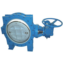 Flanged Butterfly valve Flanged Sealing Double Eccentric Flanged Butterfly Valve with Gearbox